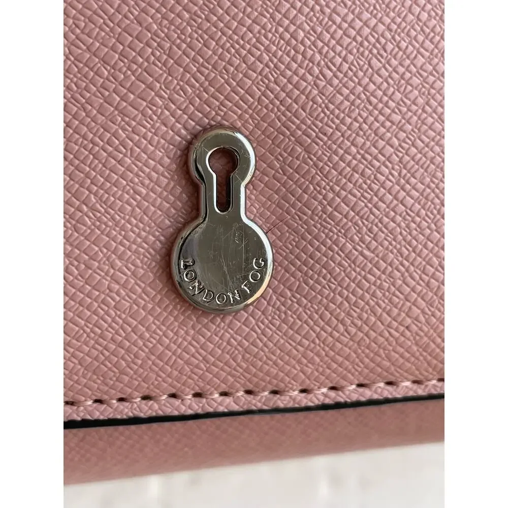 London Fog pink and red crossbody wallet  Mother's Day Valentines